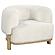 Lawler Upholstered Barrel Back Accent Chair Ivory by Coaster