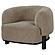 Lawler Upholstered Barrel Back Accent Chair Mushroom by Coaster