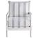 Blanchett Upholstered Accent Chair w/Spindle Accent White and Navy by Coaster