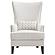Pippin Upholstered Wingback Accent Chair Latte by Coaster