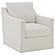Winter Upholstered Sloped Arm Accent Swivel Chair Beige by Coaster