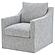 Winter Upholstered Sloped Arm Accent Swivel Chair Grey by Coaster