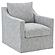 Winter Upholstered Sloped Arm Accent Swivel Chair Grey by Coaster