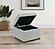 Winter Upholstered Hydraulic Lift Top Storage Ottoman Grey by Coaster