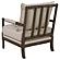 Blanchett Cushion Back Accent Chair Beige and Natural by Coaster