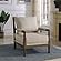 Blanchett Cushion Back Accent Chair Beige and Natural by Coaster