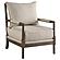 Blanchett Cushion Back Accent Chair Beige and Natural by Coaster