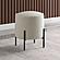 Basye Round Upholstered Ottoman Beige and Matte Black by Coaster