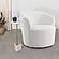 Joyce Upholstered Swivel Barrel Chair White by Coaster