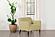 Darlene Upholstered Track Arms Accent Chair Lemon by Coaster