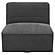 Cobie Upholstered Swivel Armless Chair Dark Charcoal by Coaster