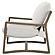 Geneva Boucle Upholstered Wood Arm Accent Chair Sand by Coaster
