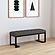Mesa Boucle Upholstered Tufted Accent Bench Charcoal by Coaster