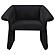 Ramsey Upholstered Sloped Arm Accent Chair Black by Coaster