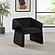 Ramsey Upholstered Sloped Arm Accent Chair Black by Coaster