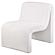 Drayton Upholstered Curved Armless Accent Chair Ivory by Coaster