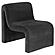 Drayton Upholstered Curved Armless Accent Chair Black by Coaster