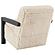 Fitzroy Faux Fur Upholstered Chair Solid Wood Arms Latte by Coaster