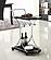 Elfman 2-shelve Serving Cart Chrome and Black by Coaster