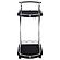 Elfman 2-shelve Serving Cart Chrome and Black by Coaster