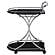Elfman 2-shelve Serving Cart Chrome and Black by Coaster