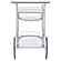 Sarandon 3-tier Serving Cart Chrome and Clear by Coaster
