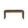 Lamont Rectangular Upholstered Bench Natural and Navy by Coaster