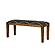 Lamont Rectangular Upholstered Bench Natural and Navy by Coaster