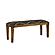 Lamont Rectangular Upholstered Bench Natural and Navy by Coaster