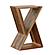 Lily Geometric Accent Table Natural by Coaster