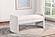 Peoria Velvet Upholstered Accent Bench Ivory by Coaster