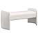 Peoria Velvet Upholstered Accent Bench Ivory by Coaster