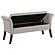 Farrah Upholstered Rolled Arms Storage Bench Beige and Brown by Coaster