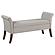 Farrah Upholstered Rolled Arms Storage Bench Beige and Brown by Coaster
