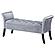 Farrah Upholstered Rolled Arms Storage Bench Silver and Black by Coaster