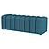 Summer Fabric Upholstered Tufted Accent Bench Peacock Blue by Coaster