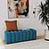 Summer Fabric Upholstered Tufted Accent Bench Peacock Blue by Coaster
