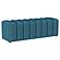 Summer Fabric Upholstered Tufted Accent Bench Peacock Blue by Coaster