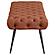 Ella Upholstered Tufted Bench Metal Legs Rust by Coaster