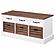 Alma 3-drawer Storage Bench Weathered Brown and White by Coaster