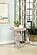 Dianella Round Pedestal Base Accent Side Table White Washed by Coaster