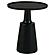 Ixia Round Solid Mango Wood Accent Side Table Black Stain by Coaster