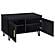Brixton 2-Door Padded Entryway Shoe Storage Bench Black by Coaster