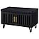 Brixton 2-Door Padded Entryway Shoe Storage Bench Black by Coaster