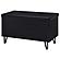 Brixton 2-Door Padded Entryway Shoe Storage Bench Black by Coaster