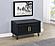 Brixton 2-Door Padded Entryway Shoe Storage Bench Black by Coaster