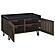 Brixton 2-Door Padded Entryway Shoe Storage Bench Smoked Oak by Coaster