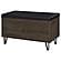Brixton 2-Door Padded Entryway Shoe Storage Bench Smoked Oak by Coaster