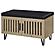 Brixton 2-Door Padded Entryway Shoe Storage Bench White Oak by Coaster