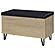 Brixton 2-Door Padded Entryway Shoe Storage Bench White Oak by Coaster